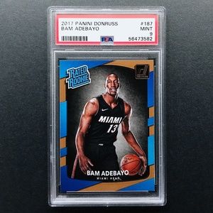 Bam Adebayo RC - 2017-18 Donruss #187 PSA 9
